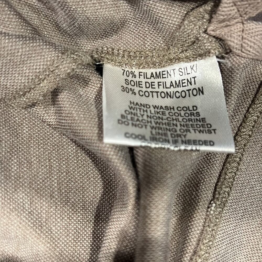 Joseph Abboud Silk Basic Elements Grey T Shirt Si… - image 3